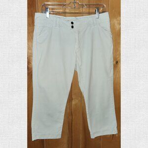 American Eagle Outfitters Beige/Cream Colored Capri Pants